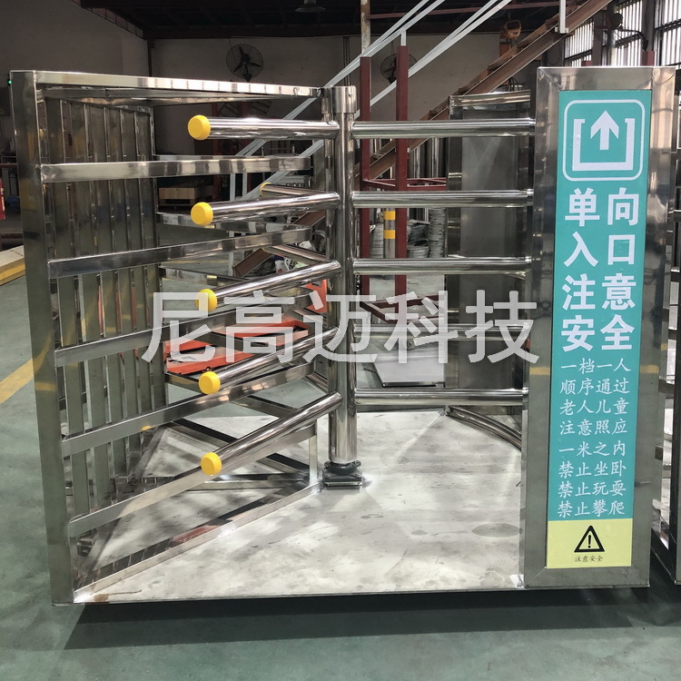 医院可移动半高单向器考场驾校不锈钢手动转闸景区车站出入口转闸