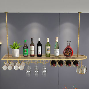 Red Wine Light Luxury Inverted Hanging Wine Rack Goblet Bar Counter Inverted Wine Rack Wine Rack High-end Household Wine Rack
