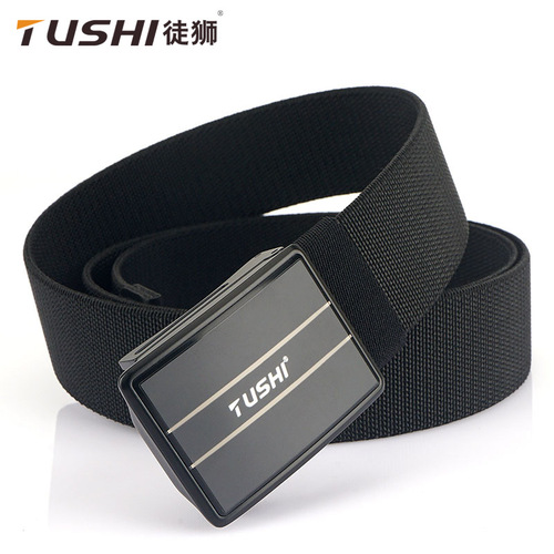 New Hot Selling Nylon Button Belt for Men Casual Canvas Waistband Breathable Versatile Jeans Belt Manufacturer Wholesale