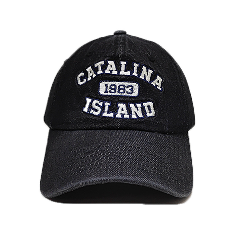 (2개) 여성용 새 데님 모자 유럽과 미국의 복고풍 패션 편지 자수 야구 모자 남성용 야외 선 바이저 피크 캡