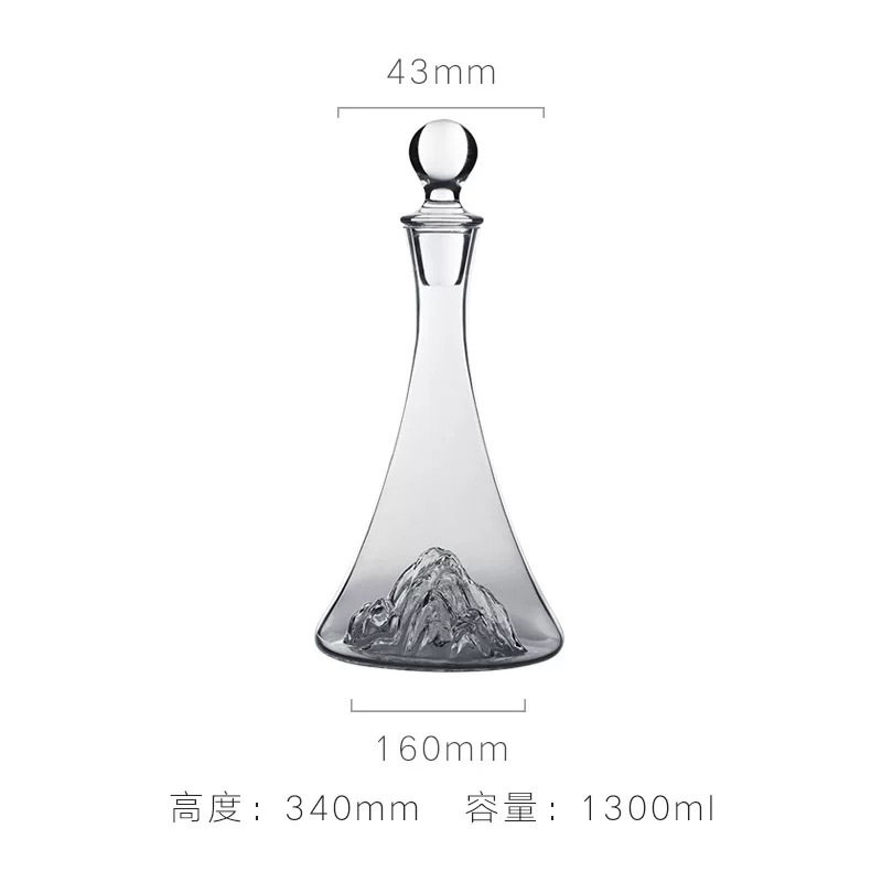 Iceberg rápido decantador de vino de alta calidad taza de vino rojo conjunto casero cristal dispensador de vinos dispensador de vinos botella de vino