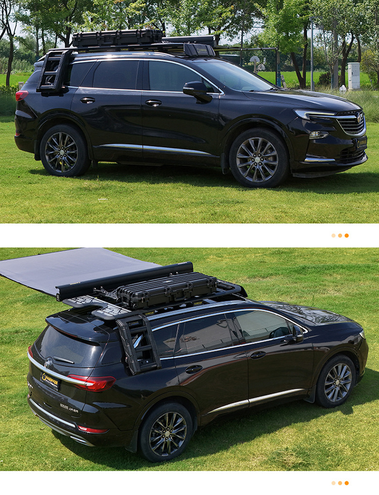 Roof Rack Ladder for Enclave Suv, Outdoor Travel, Self-Driving Tours, Off-Road Modification, Roof Platform