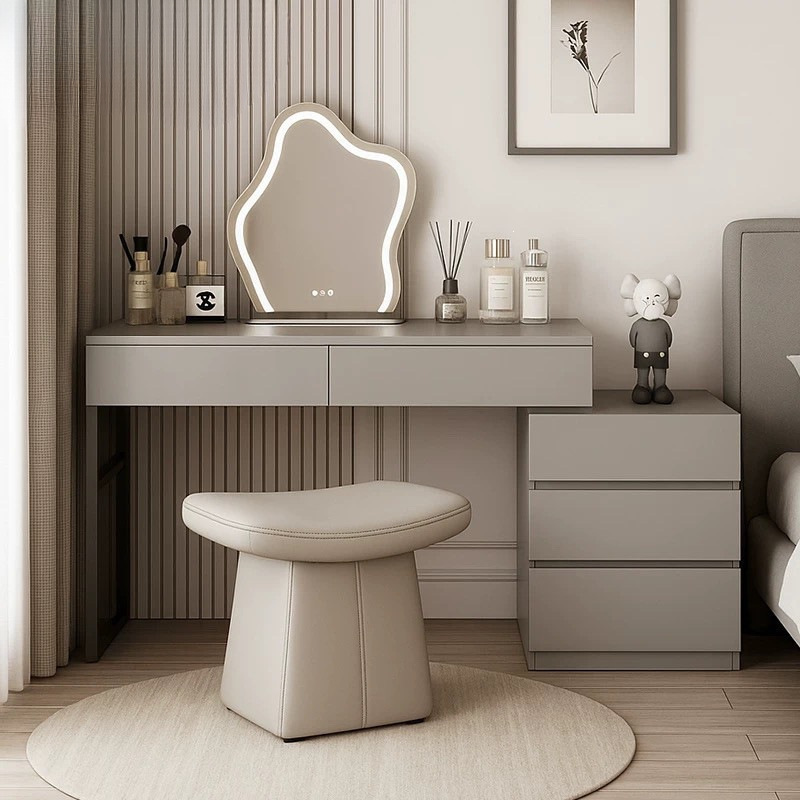 New vanity table, all-in-one storage cabinet for small apartments, simple and modern design for the bedroom New vanity table, all-in-one storage cabinet for small apartments, simple and modern design for the bedroom