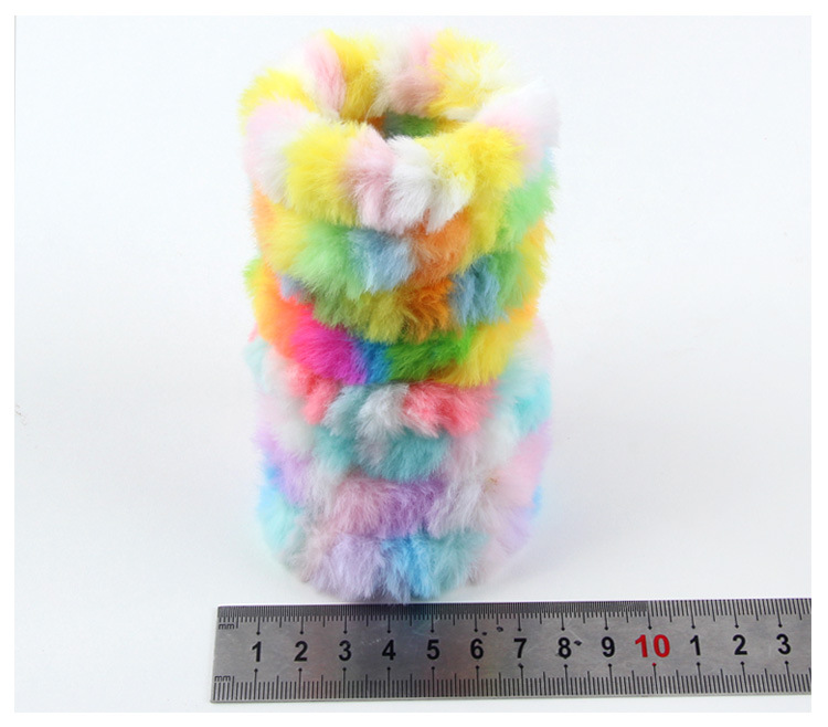 Simple Style Colorful Cloth Rib-knit Hair Tie 1 Piece display picture 2