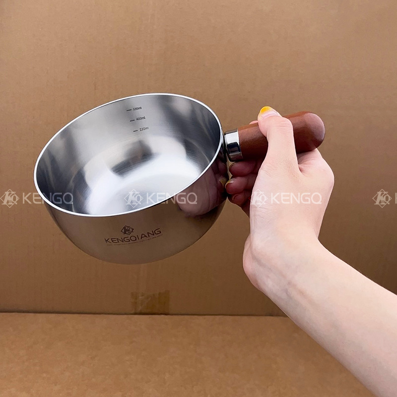 316L acero inoxidable sin recubrimiento suplemento alimenticio para bebés olla de leche pequeña olla de grasa pequeña olla de bocadillos olla de comida para una persona olla de fideos instantáneos