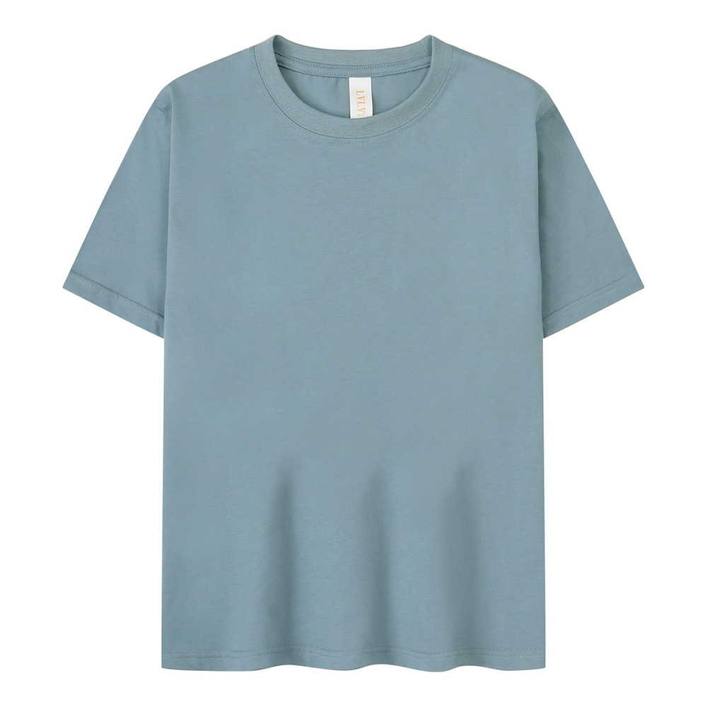 Ropa infantil de verano refrescante transpirable jardín de infantes de algodón cuello redondo manga corta personalizada camiseta de campamento de verano para niños logotipo personalizado