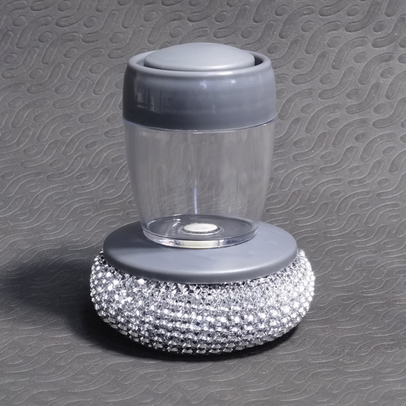 Cepillo multifuncional, mango largo, adición de líquido de alta eficiencia, cepillo de limpieza, cepillo, tazón, líquido automático, cocina doméstica, cepillo de lavado de mango largo