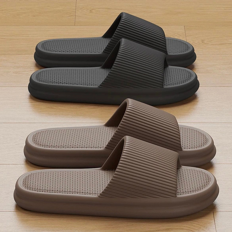 Non-Slip, Non-Smell, Silent Slippers for Men, Summer Outer Wear, Antibacterial 2025 New Indoor Home Sandals for Men with Poop Feeling