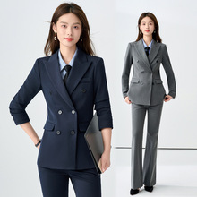 西装套装女时尚气质职业装正装西服教师公务员酒店经理前台工作服