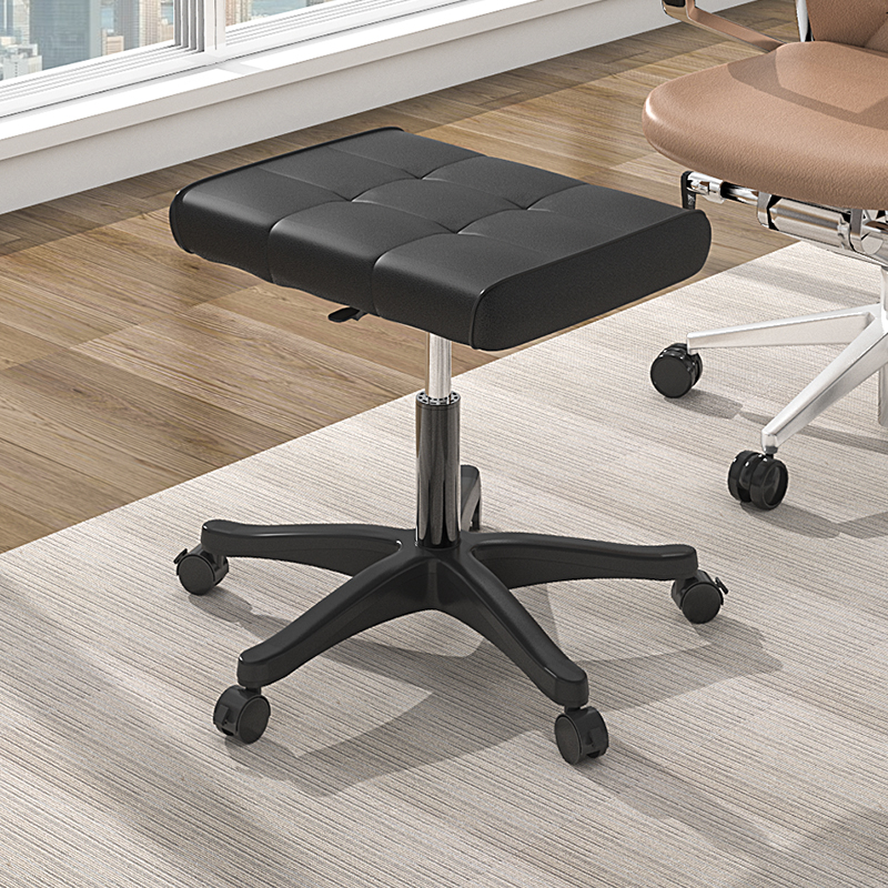 CS Ottoman Adjustable Height Lift Leg Sofa Stool Home Office Foot Stool Lunch Break