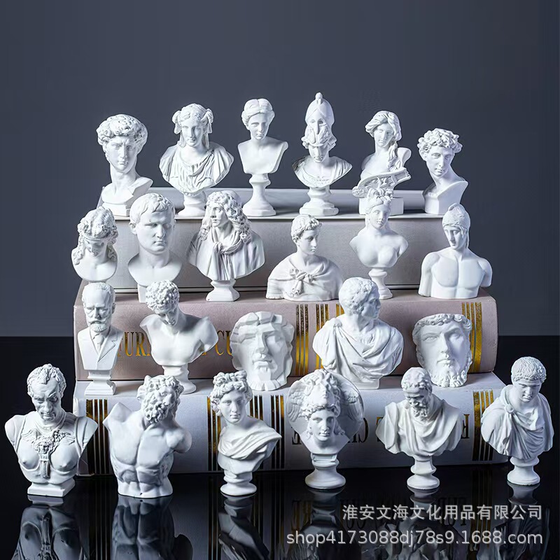 Millon suit resin model mini ornaments shooting props home decoration ancient Greek mythological figure statue