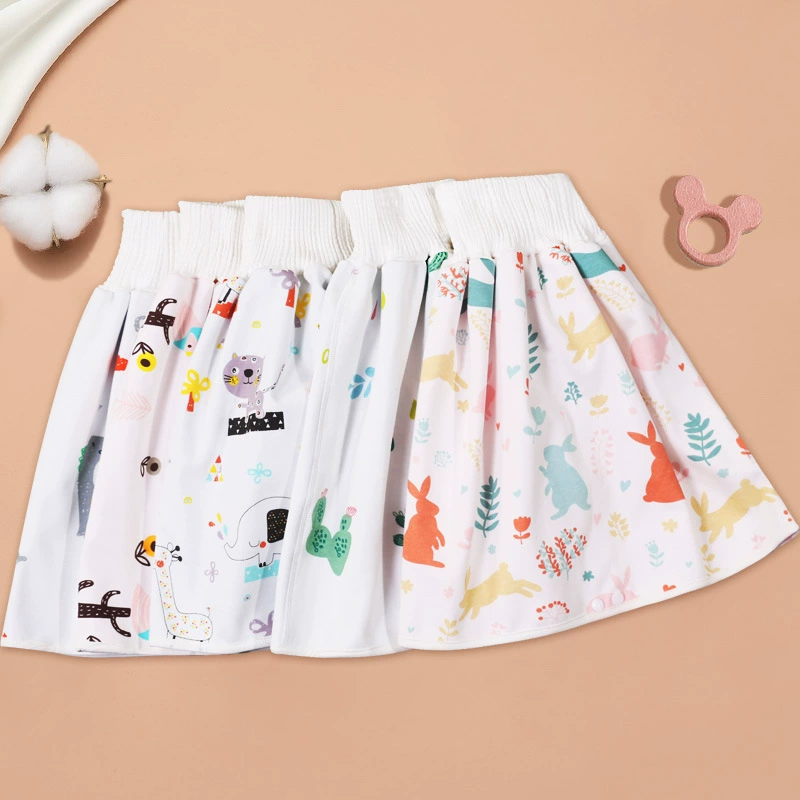 Children's demi-season cotton skirt, trousers for training, washable