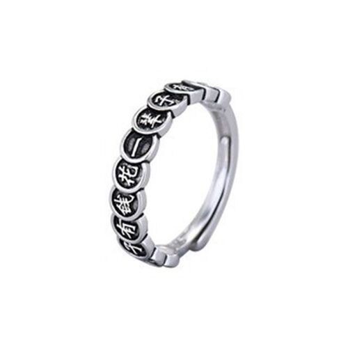 Thai Yin Duo Duo Wishfulong Money Ring Retro Times Copper Coin Open Ring