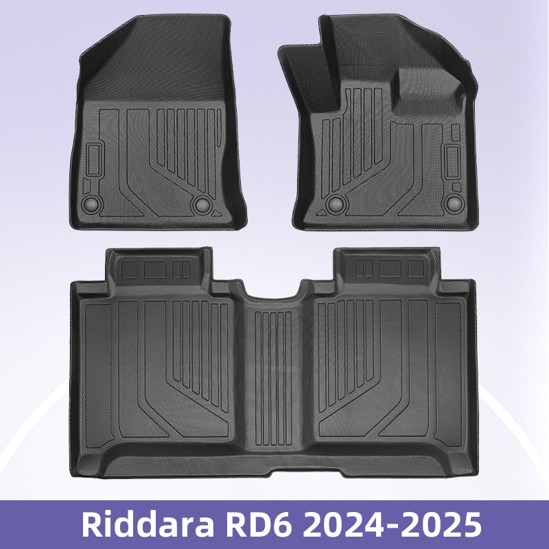Es adecuado para CHERY RADAR RD6 2024 3D para todo el tiempo TPE cojín de piernas de automóviles