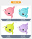 Winding cartoon pufferfish (color optional)