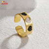 Brand ring stainless steel, European style, simple and elegant design, does not fade