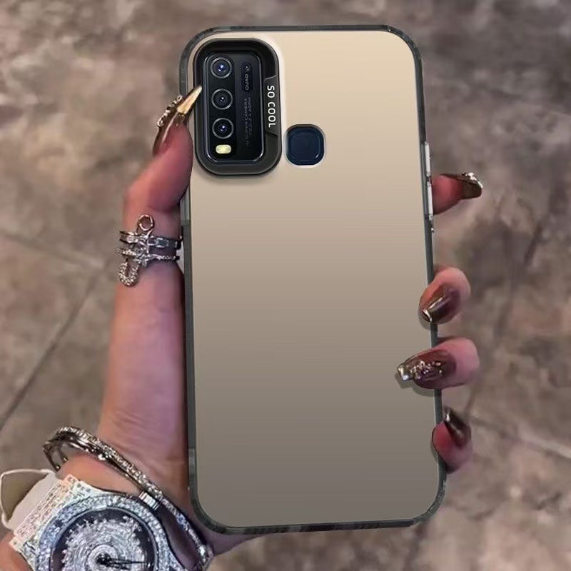 Nuevo color plateado adecuado para VIVOY52S funda para teléfono móvil Y30 mate X100PRO galvanoplastia VIVOY100 funda dura PC32