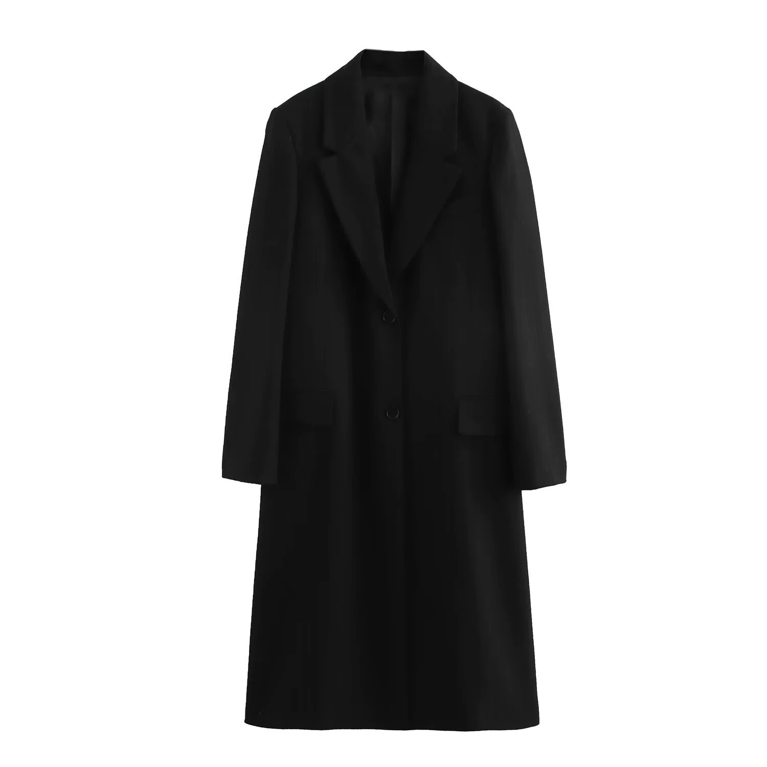 PB & ZA Женское 2025 Новый стиль Весна Повседневное свободное тонкое полосатое пальто однобортное пальто 9839807