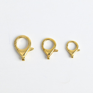 Brass water drop buckle key chain beaded bracelet necklace bracelet buckle DIY handmade oval buckle in stock wholesale