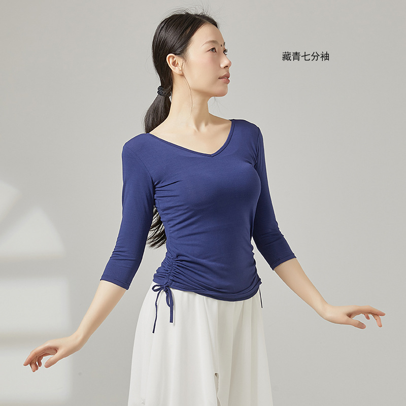 Navy blue three-quarter sleeves / S