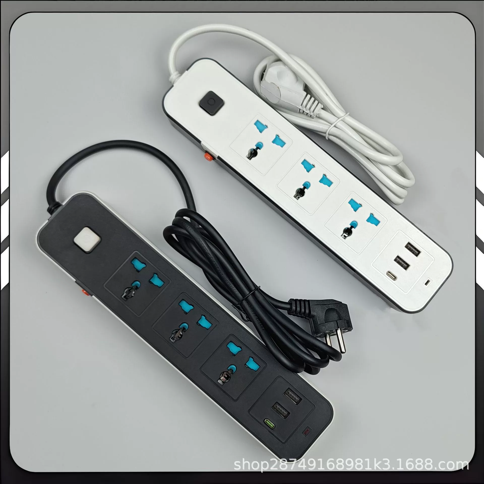 Сетевой фильтр для Африки, универсальные гнёзда, USB+TYPE-C, защита от перегрузки, многофункциональная розетка с кабелем и лампой