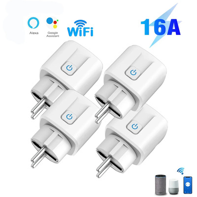 16Awifi Smart Plug Power Monitoring Smart Life App Remote Control Поддержка Google Assistant Alexa
