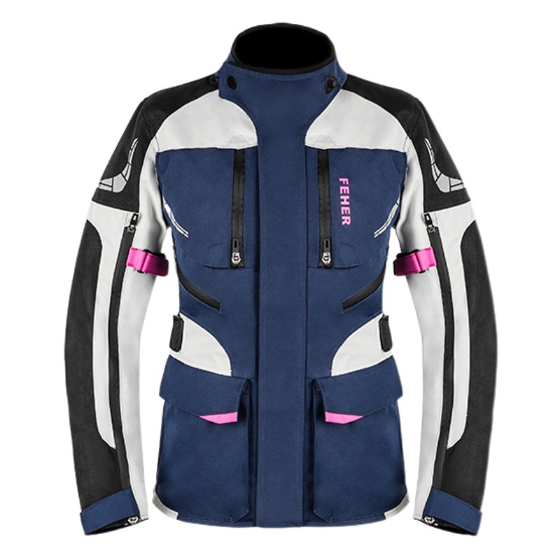 Feher Motorcycle Riding Clothing for Women, All-Season Rally Suit, Warm, Waterproof, Anti-Fall Motorcycle Travel Suit