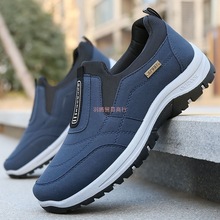 2025春季新款百搭单鞋登山鞋软底韩版休闲中老年爸爸防滑男健步鞋