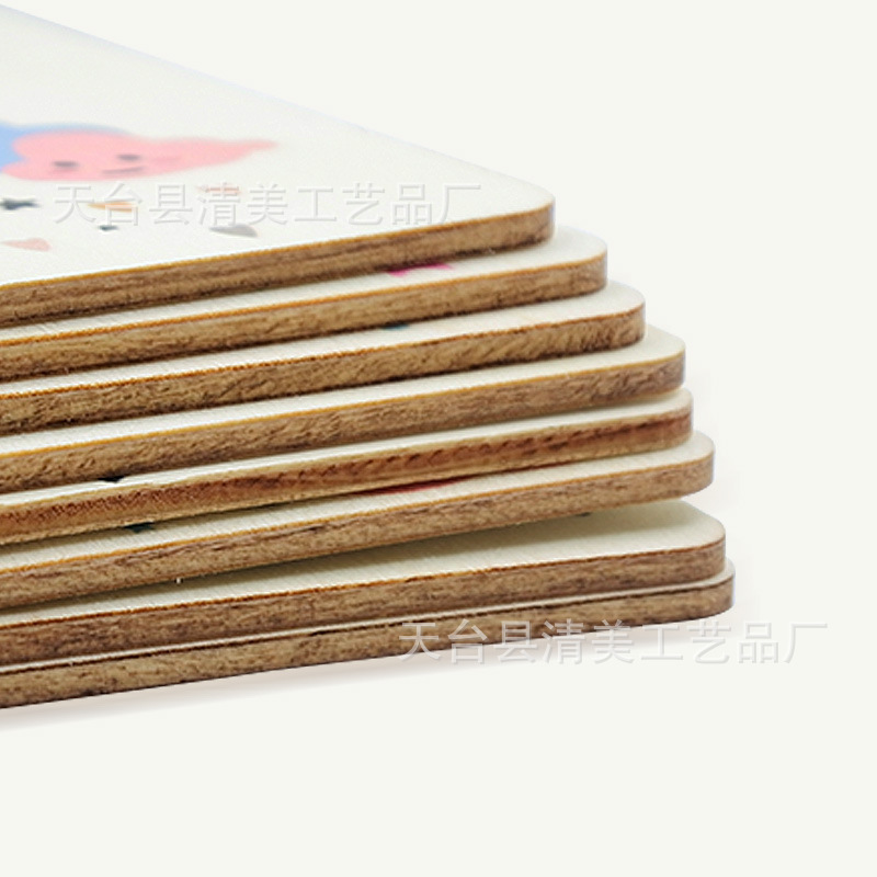 Tablero de partición de madera para bebés Ropa para bebés Impresión de madera a doble cara Ropa para recién nacidos Clasificación mensual