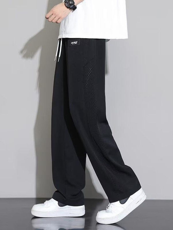 Pantalones casuales de secado rápido transpirables para hombres, pantalones deportivos delgados sueltos para hombres, pantalones casuales para hombres, pantalones de verano