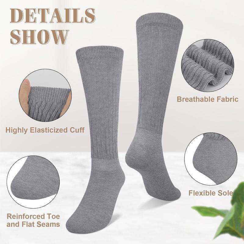 2026 Autumn and Winter Cross-Border Export New Double Women's Loose Socks Thigh High Boots Socks Soft 2026 Autumn and Winter Cross-Border Export New Double Women's Loose Socks Thigh High Boots Socks Soft