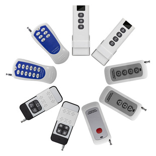 1000m Single-Key Long-Distance High-Power Learning Code Wireless Transmitter 433 Remote Control 12-Key Remote Control Handle
