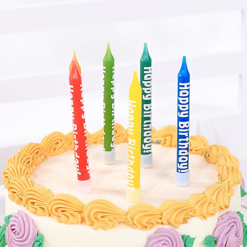 生日蜡烛蛋糕用爱网红唯美螺旋金色银色配件摆件烘培爆款
