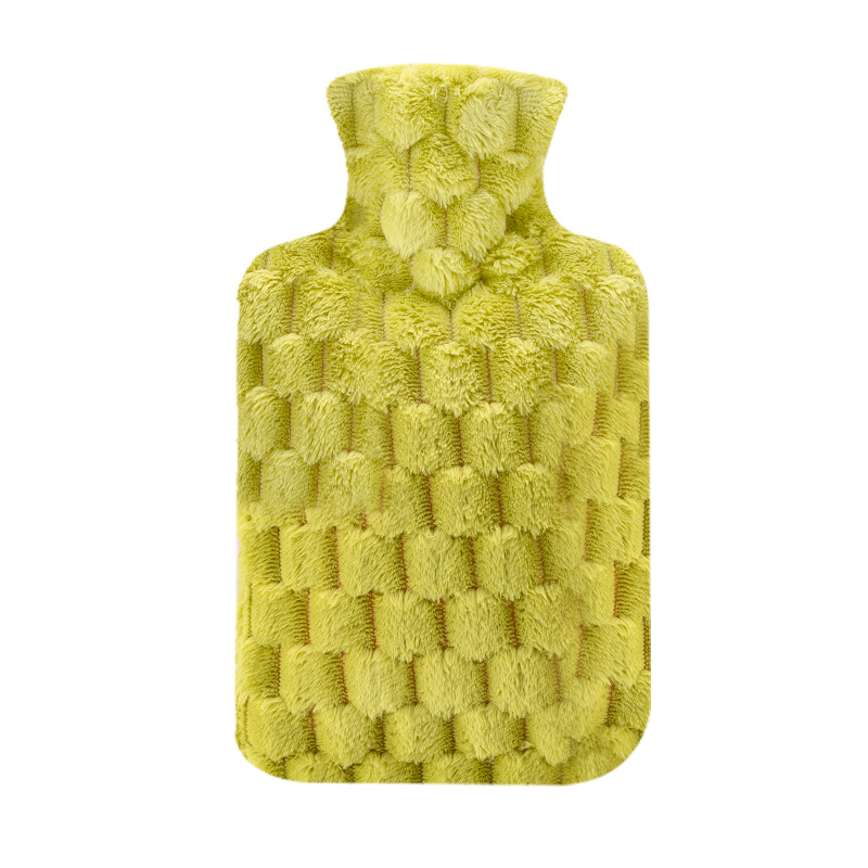 Lescher bolsa de agua caliente inyección de agua hogar a prueba de explosiones tortuga cubierta de tela de felpa de gran capacidad de riego de goma calentador de manos al por mayor