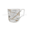 Scandinavian ceramics with glass, capacious coffee cup, simple and elegant design