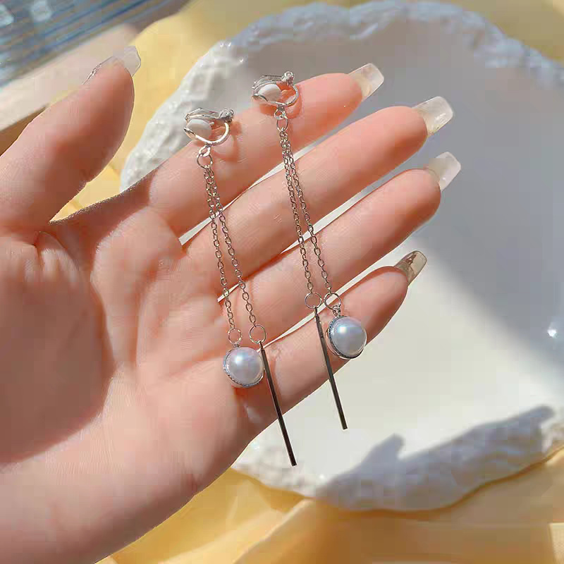 2025 nuevo estilo flor borla sin agujeros para las orejas placa de incienso para mosquitos pinzas para las orejas para las mujeres, pendientes de lujo ligero de alta calidad, pinzas para las orejas indoloras