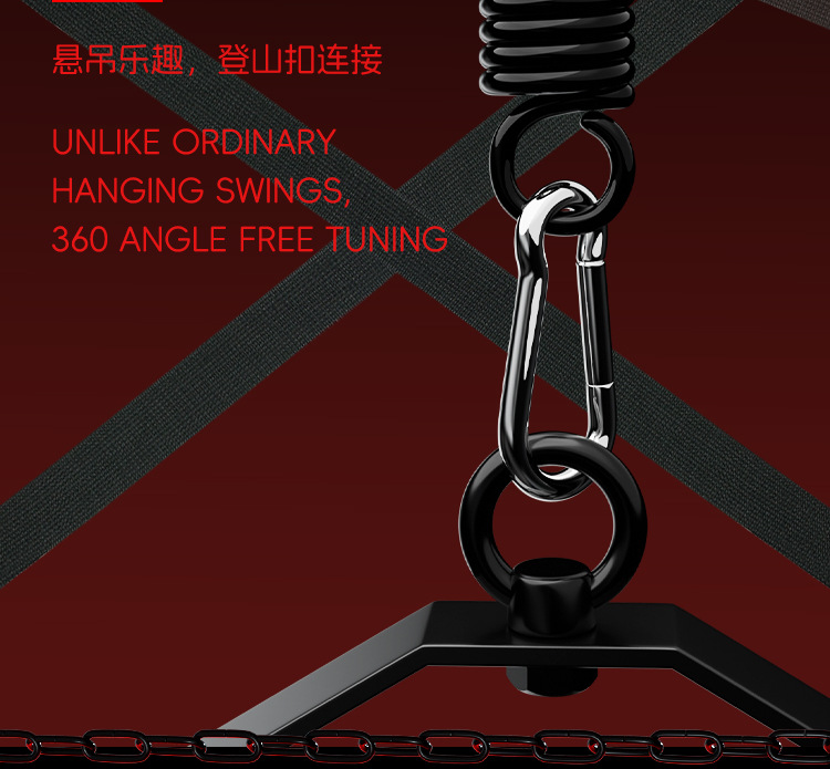 Jiuai SM Sponge Cushion Swing Set with Webbing, Velvet and Metal Frame — detail image 13