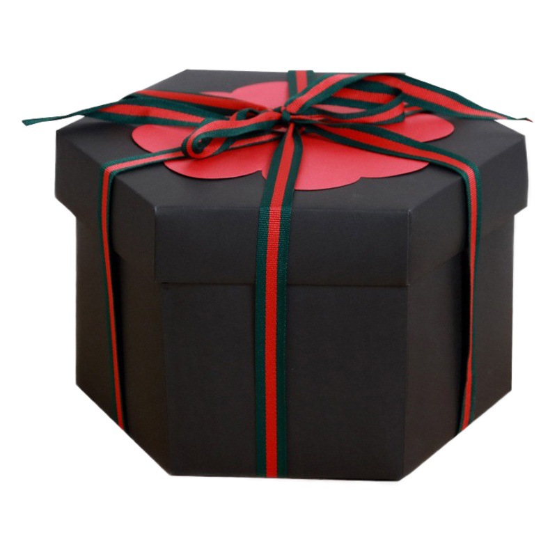 Hexagonal DIY caja de explosión celebridad de Internet mismo estilo hecho a mano álbum sorpresa Regalo de Cumpleaños pareja regalo transfronterizo álbum