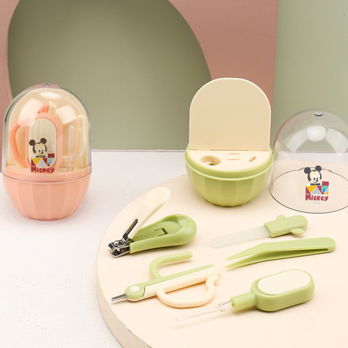Disney Baby Nail Care Set Baby Nail Scissors Baby Anti-Slip Nail Clippers 5-Piece Set