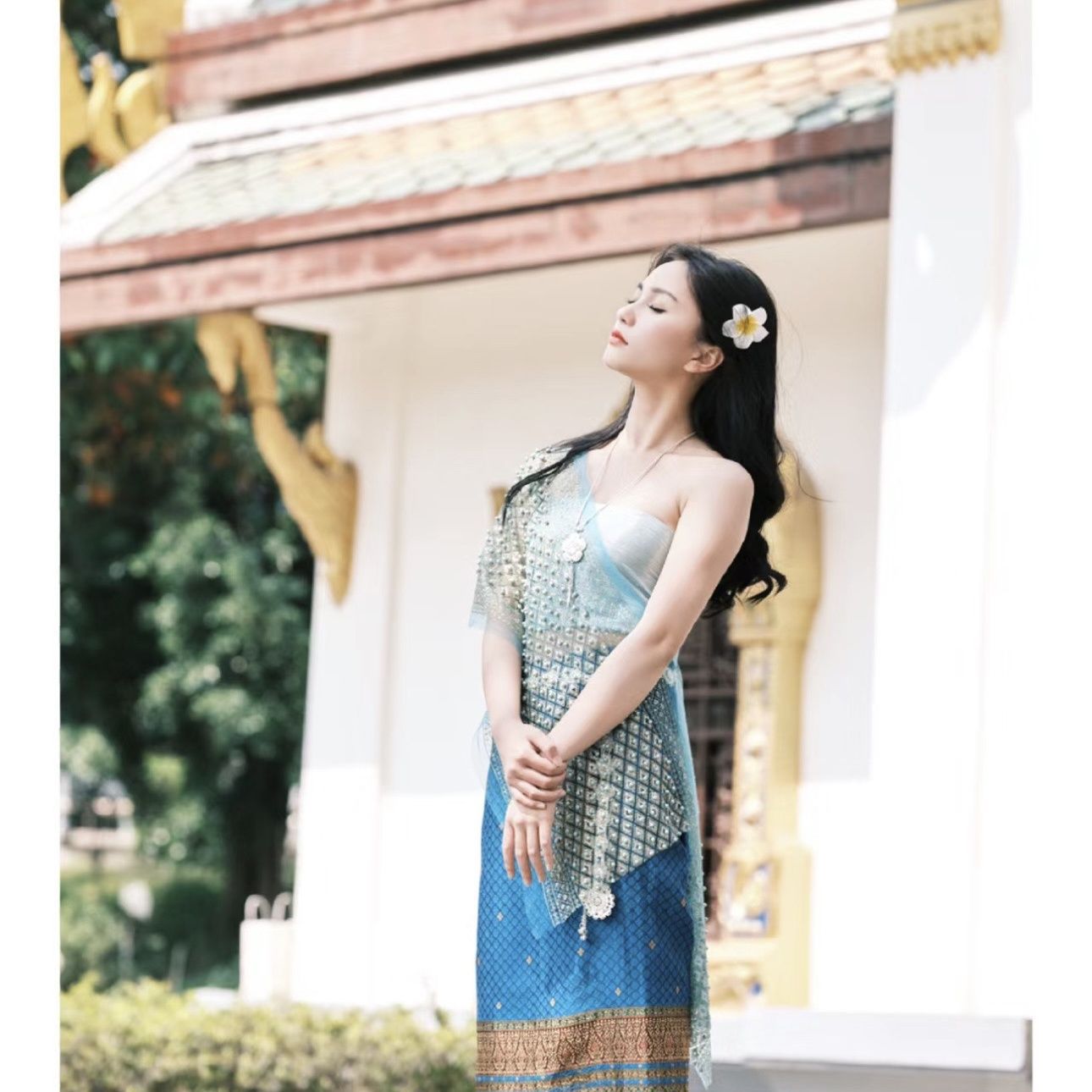 스커트 11종 + 튜브탑 + 숄 + 플루메리아 머리핀