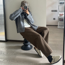 毛呢奶奶九分裤女加厚2025秋冬新款小个子宽松显瘦直筒休闲萝卜裤