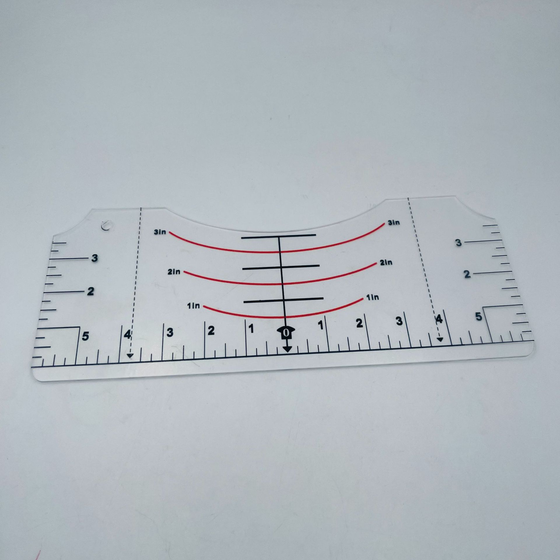 Nuevo producto transfronterizo Spot camiseta herramienta de alineación camiseta guía regla de camiseta cuello redondo conjunto de herramientas de calibración