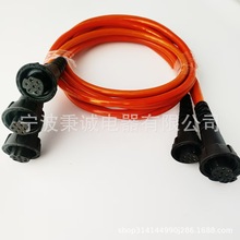 定制6芯7芯線纜剪枝機電源線綠籬機連接線園林電動割草機電源線