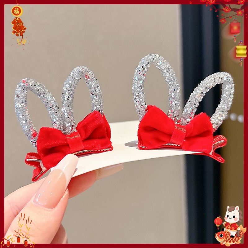 Horquilla Infantil con Borlas Chinas Hecha a Mano para Año Nuevo y Hanfu