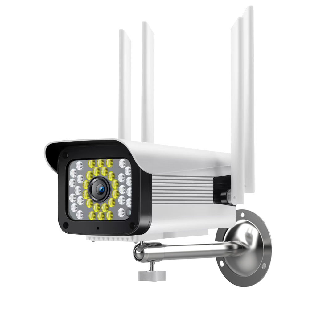 Cámara de vigilancia exterior, monitor inalámbrico para el hogar, visión nocturna de 360 grados, cámara domo PTZ impermeable para exteriores de alta definición.