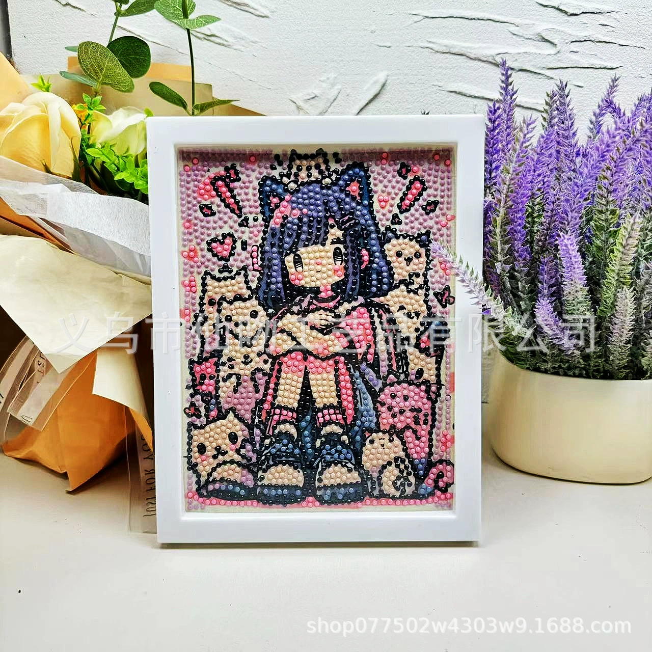Набор для алмазной живописи Sanrio Kuromi, 17×22 см пластиковая рамка, набор для творчества DIY для детей