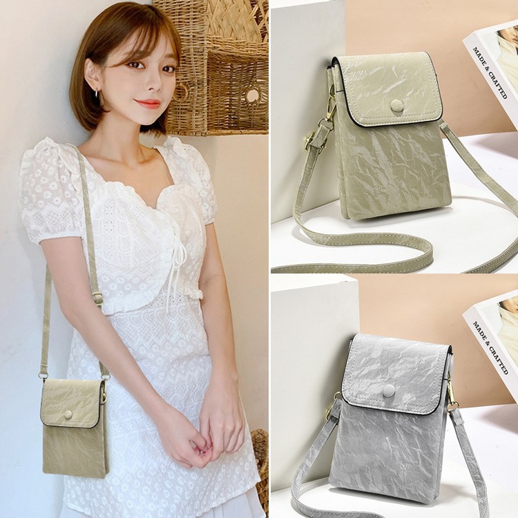 여성을위한 고급 여름 휴대 전화 가방 크로스 바디 2025 새로운 패션 다목적 다층 지퍼 포켓 실용적인 작은 가방