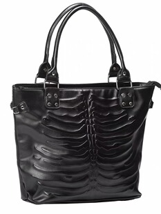 Dark Nicheya Culture Gothic Rock Punk Skeleton Skeleton Skill Tongzao Tot Large Shop Bags
