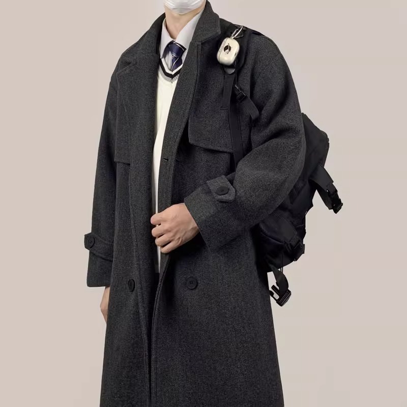 F238 그레이 울 코트