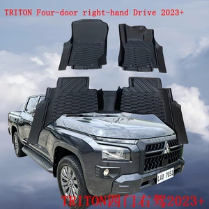 Triton Four-Door Right-Hand Drive 2023 Car-Specific Floor Mats Triton2024 Right-Hand Drive 4-Door Tpe Floor Mats Pickup Mats